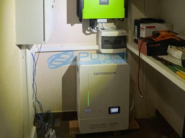 Система резервного живлення для приватного будинку. Інвертор InfiniSolar 10KW PAR-B 3фази. Акумуляторна батарея OPTONICA LiFePO4 48V 228Ah 10.94KWH, BMS 150A